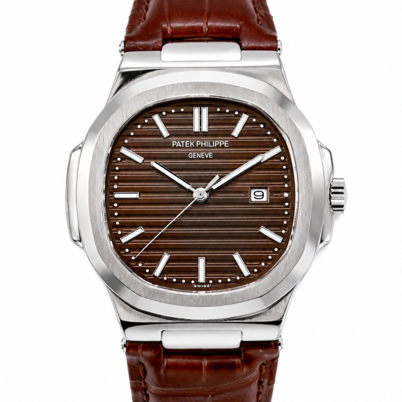 Luxury Silver Patek Philippe Style Men’s Watch