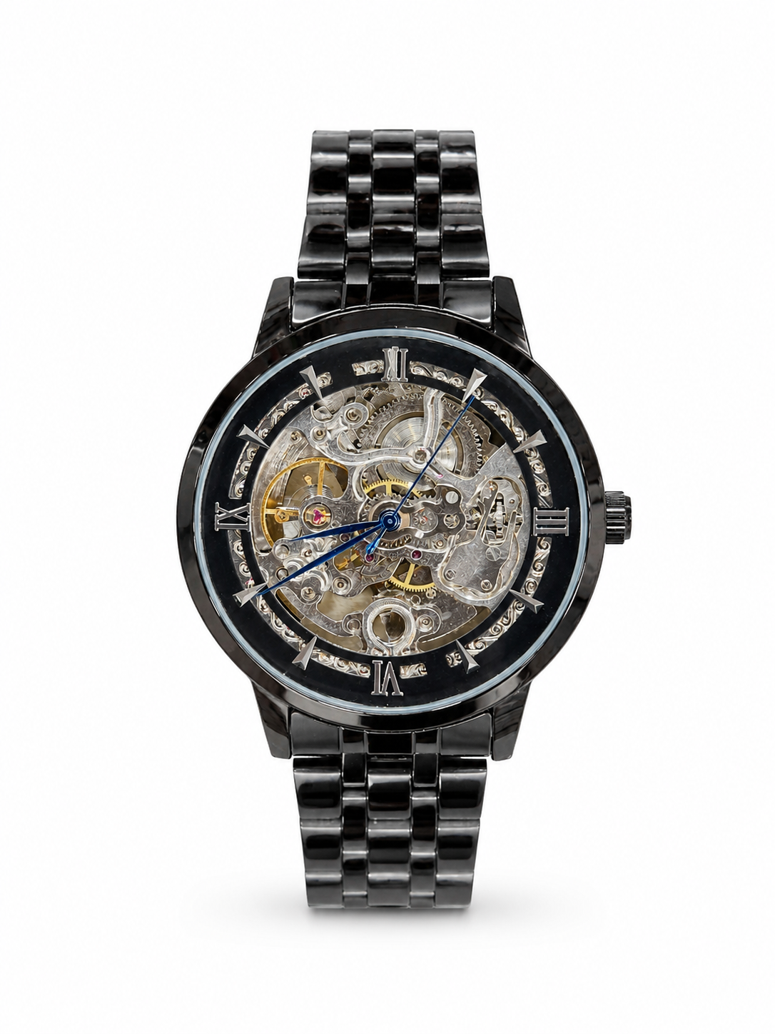 Luxury Automatic Skeleton Gold & Silver Men’s Watch