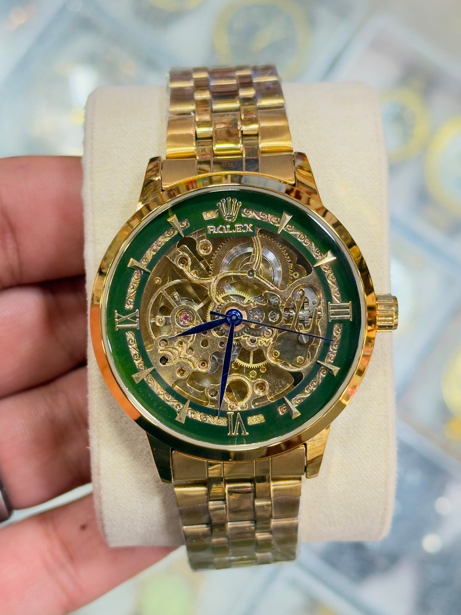 Luxury Automatic Skeleton Gold & Silver Men’s Watch - Image 3