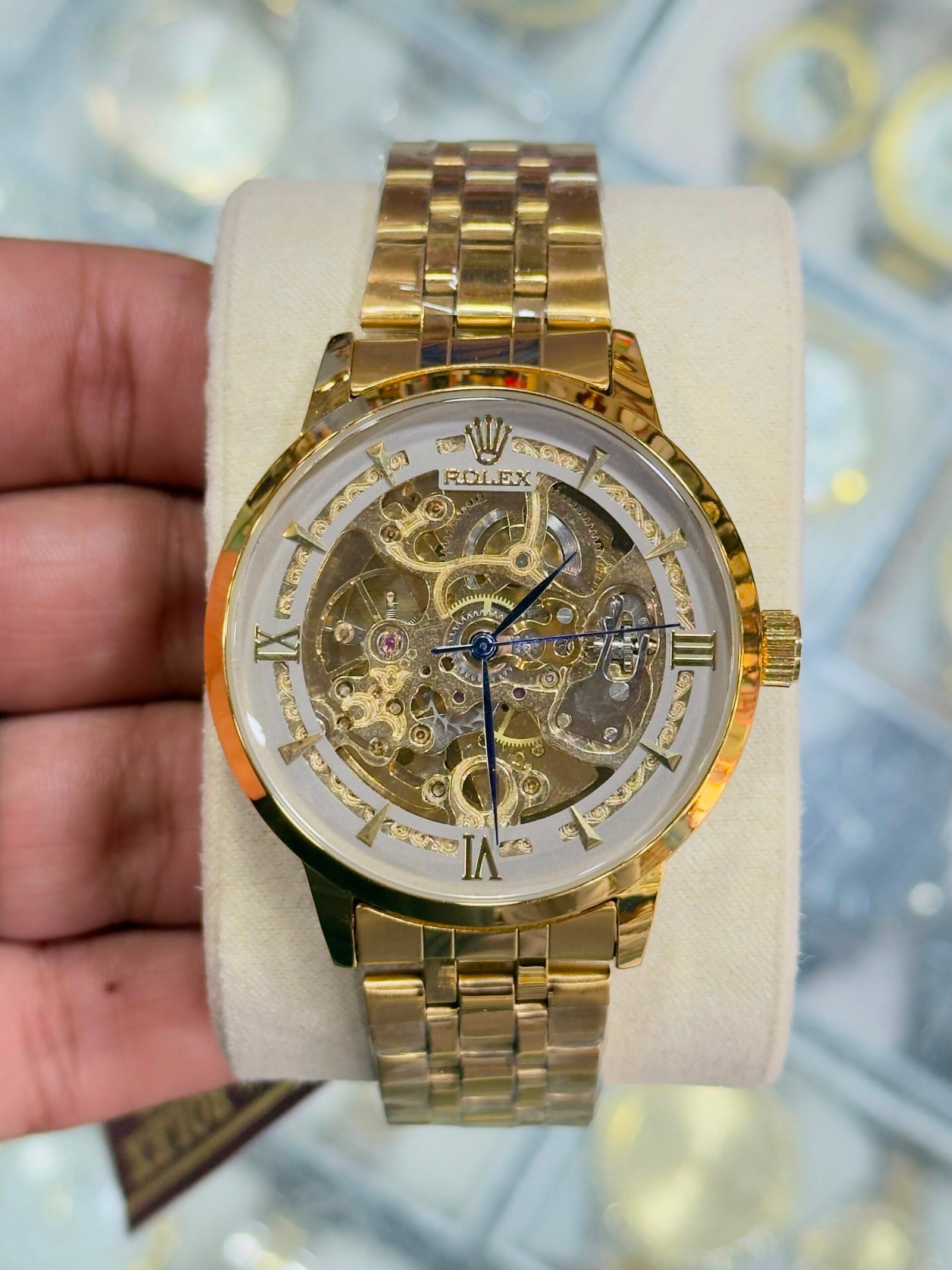 Luxury Automatic Skeleton Gold & Silver Men’s Watch - Image 4