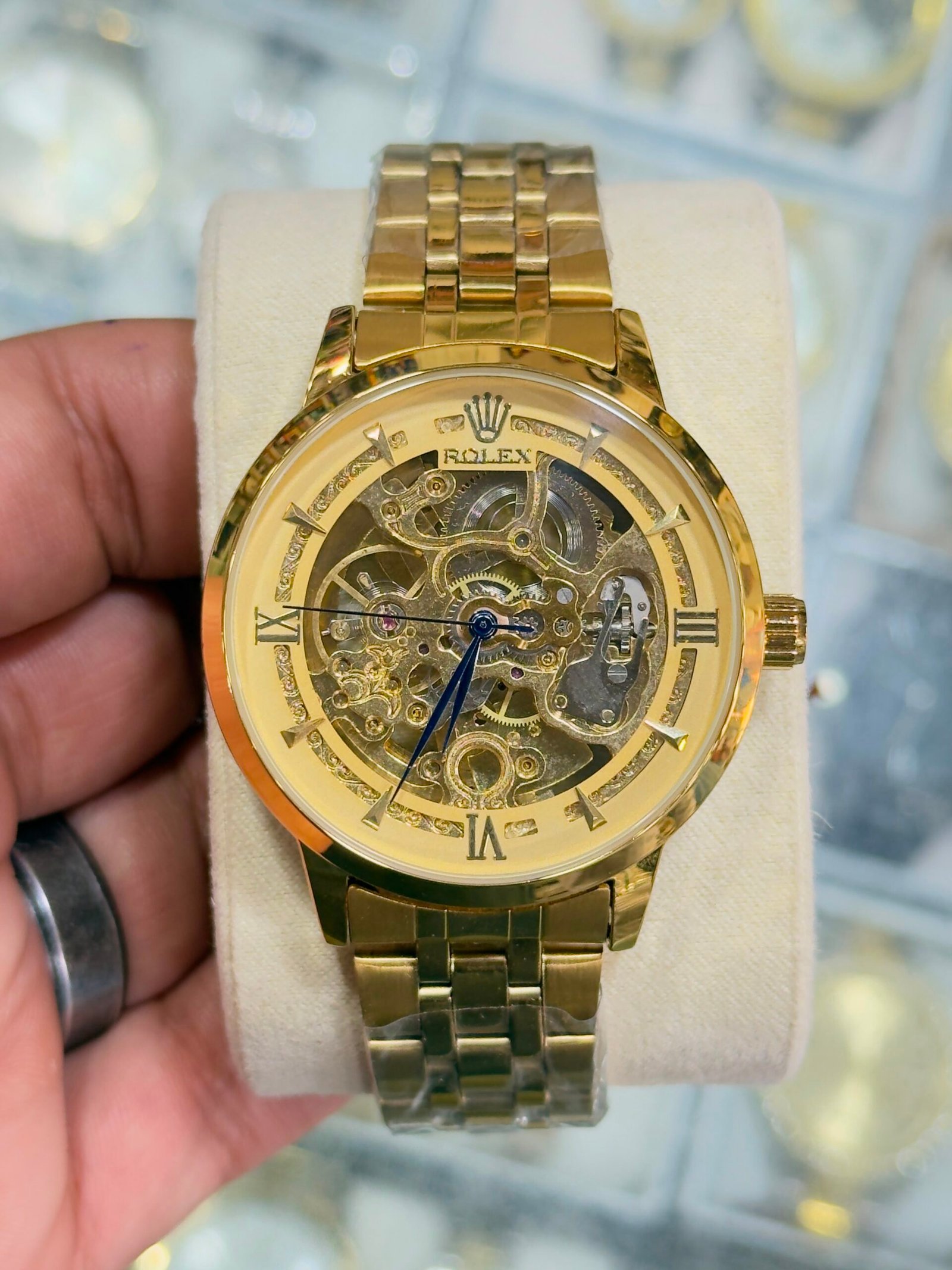 Luxury Automatic Skeleton Gold & Silver Men’s Watch - Image 5