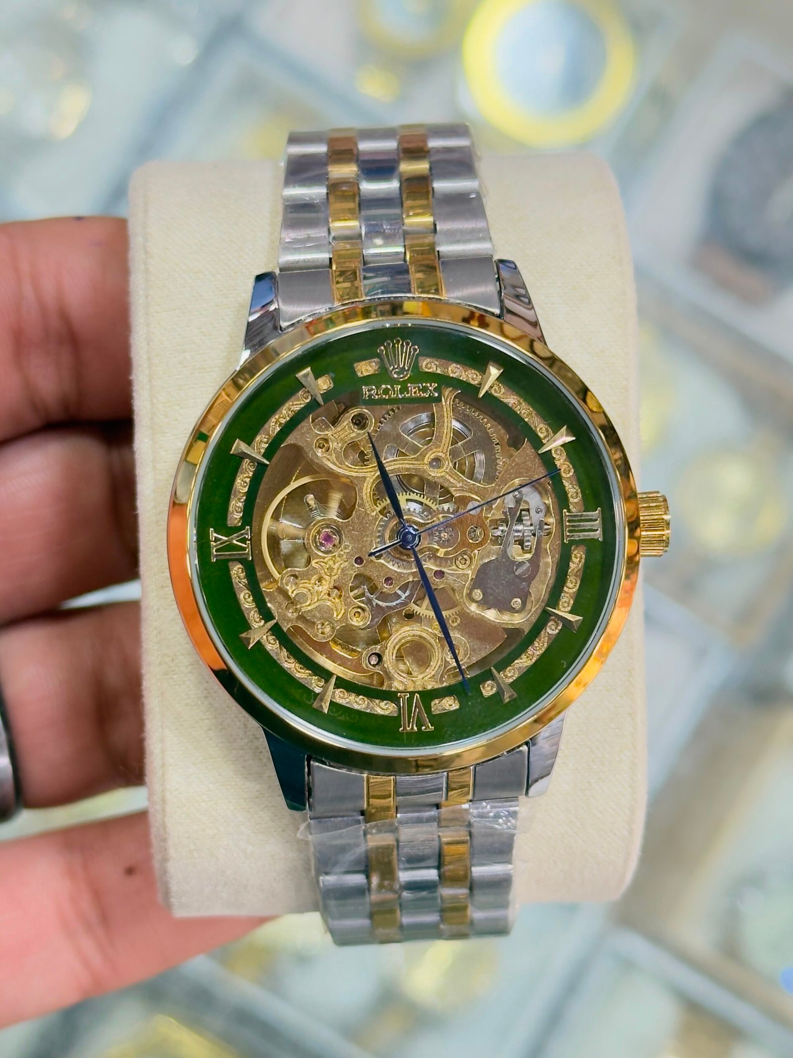 Luxury Automatic Skeleton Gold & Silver Men’s Watch - Image 6