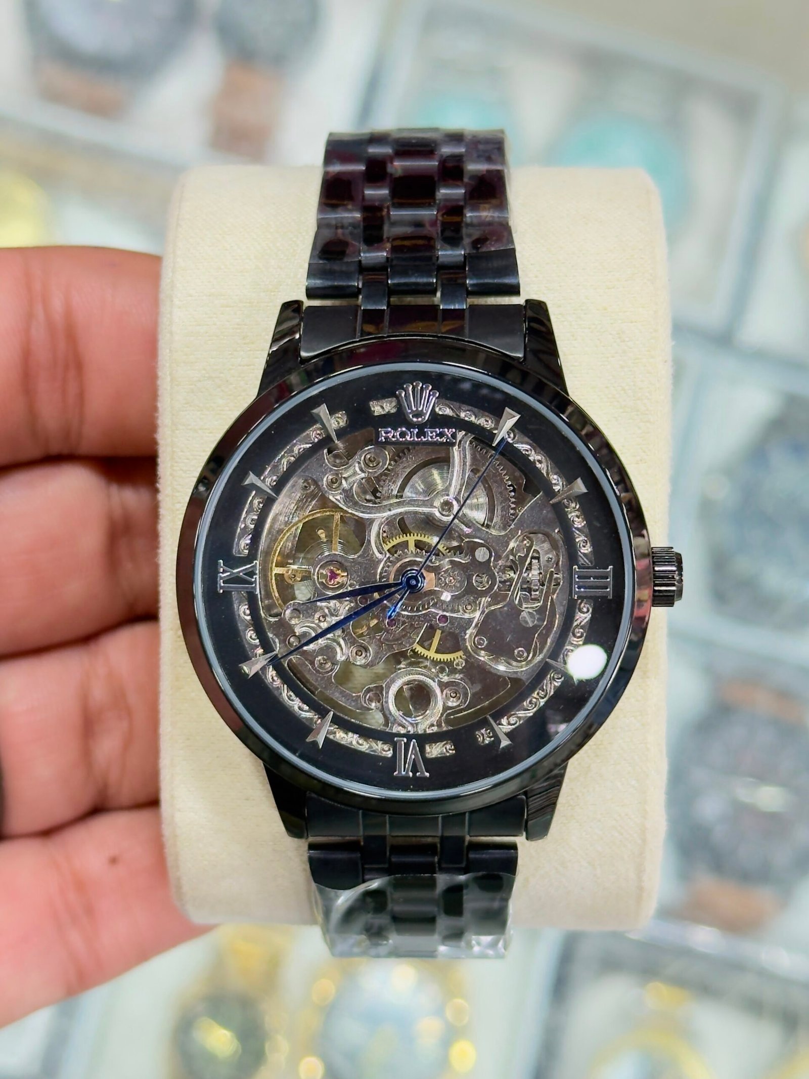 Luxury Automatic Skeleton Gold & Silver Men’s Watch - Image 8