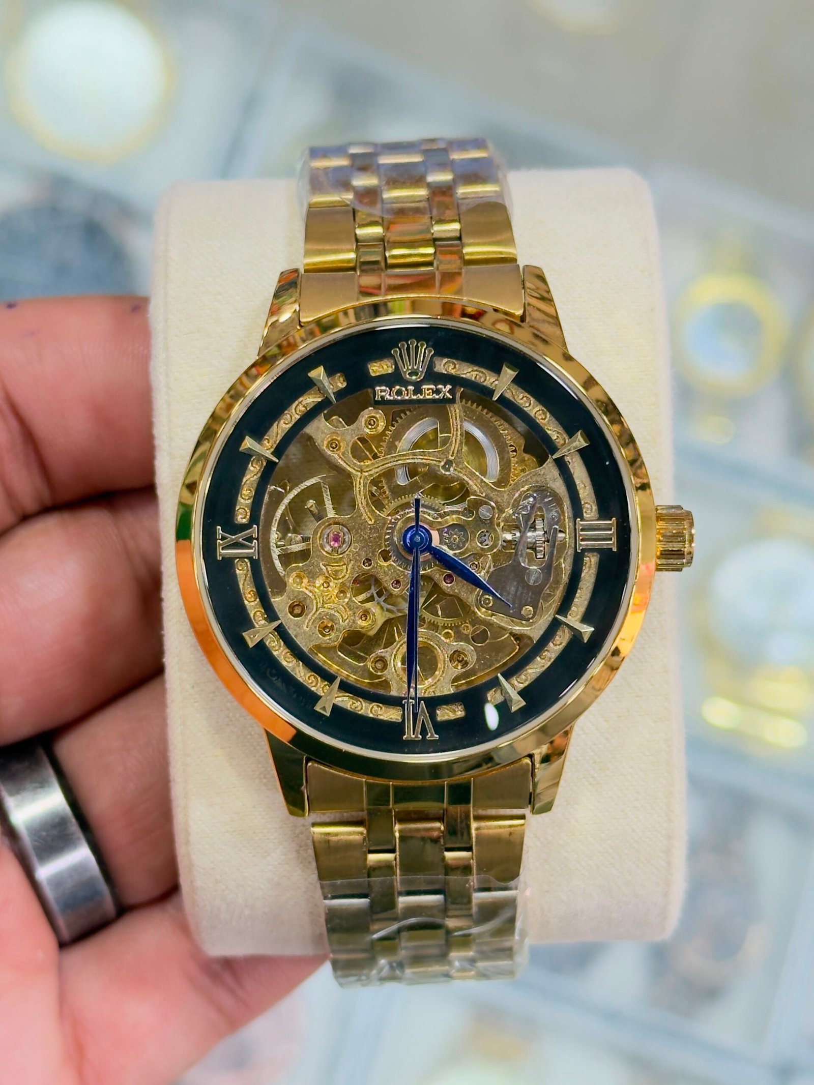 Luxury Automatic Skeleton Gold & Silver Men’s Watch - Image 10