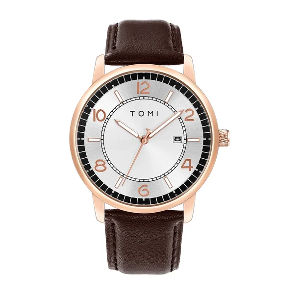 TOMI Classic Analogue Quartz Watch with Date Display
