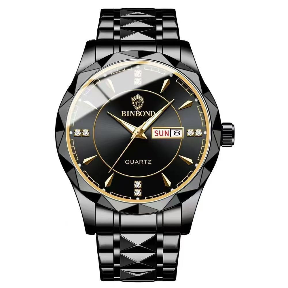 Men's Luxury Blue Dial Stainless Steel Quartz Watch - Image 7