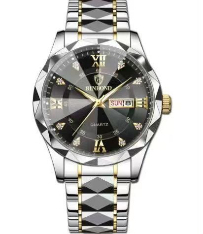 Men's Luxury Blue Dial Stainless Steel Quartz Watch - Image 8