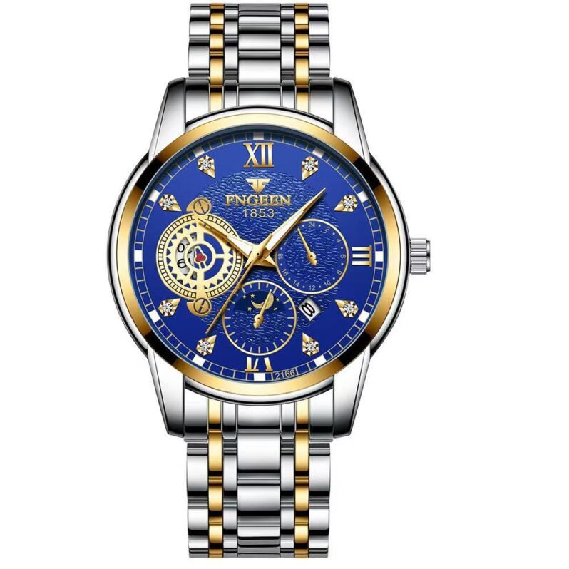 Luxury Automatic Men’s Watch – Two-Tone Stainless Steel Bracelet
