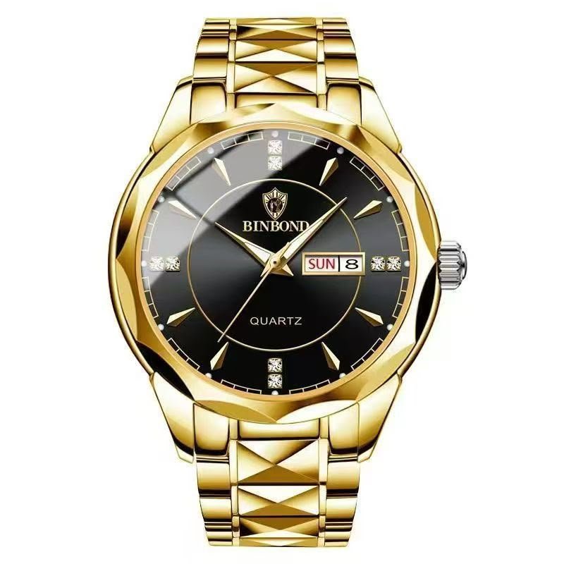 Men's Luxury Blue Dial Stainless Steel Quartz Watch - Image 9