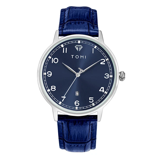 TOMI Round Analogue Quartz Watch with Date Window